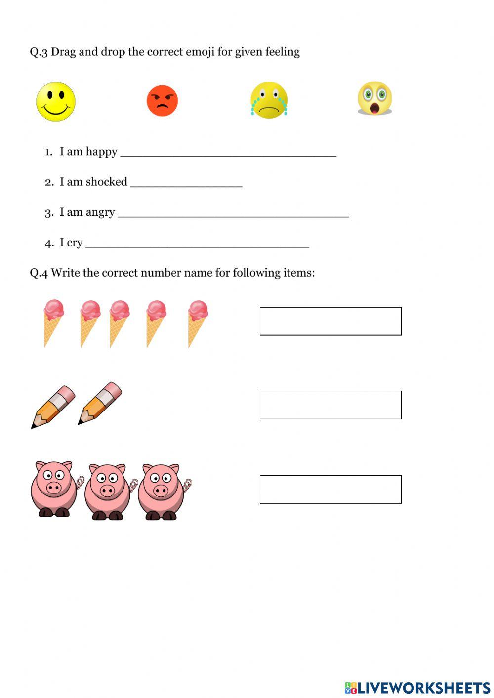 1429959 | Class 1 Worksheet | Uma Gaur | LiveWorksheets
