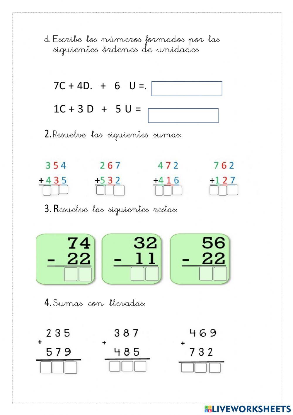 2º mates prueba inicial