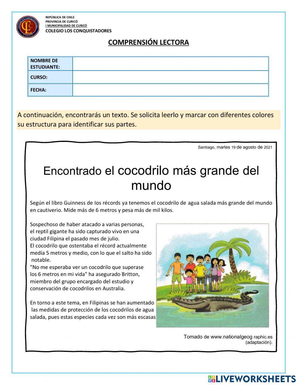 Comprensión lectora