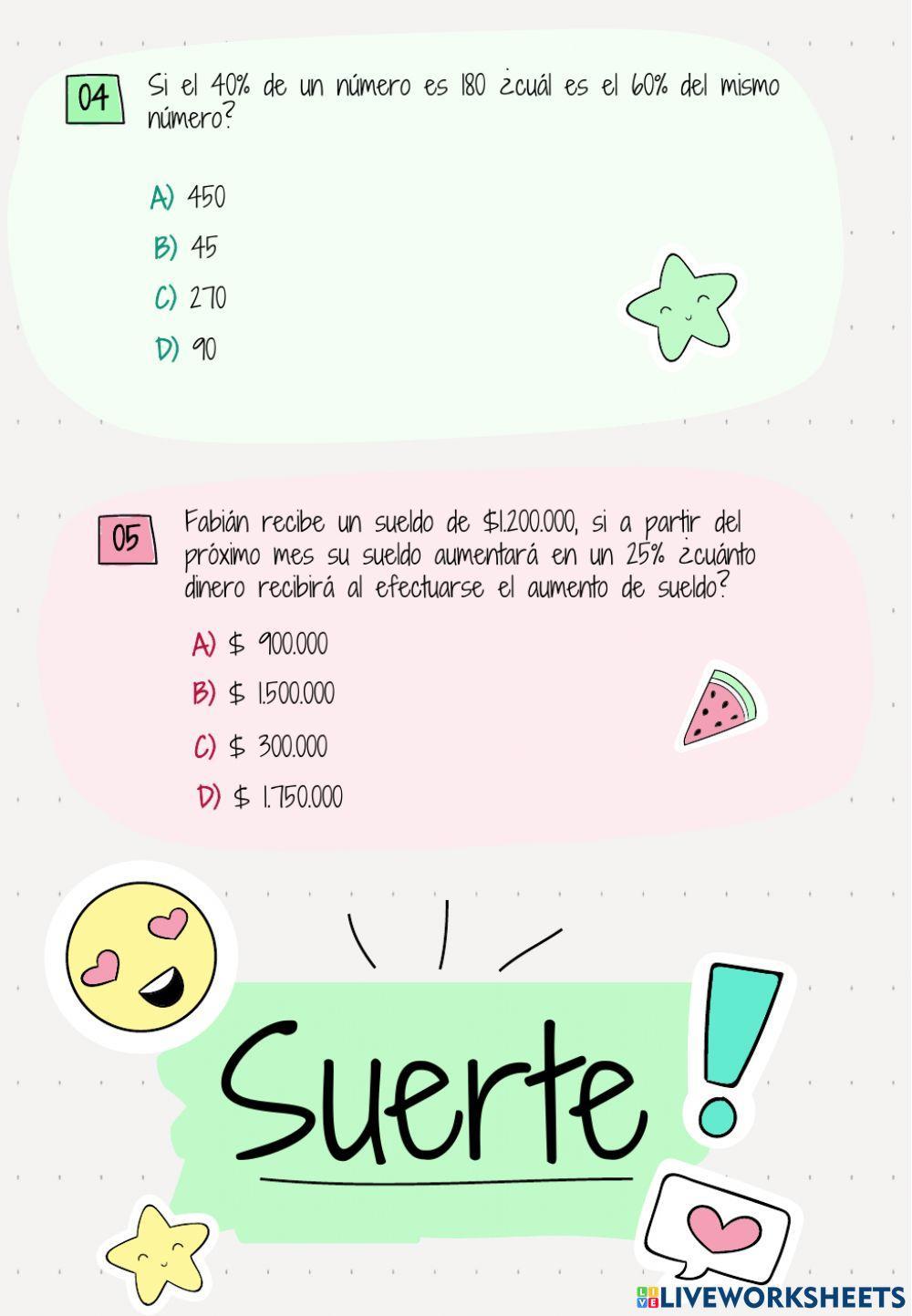 Actividad N°3: Porcentaje