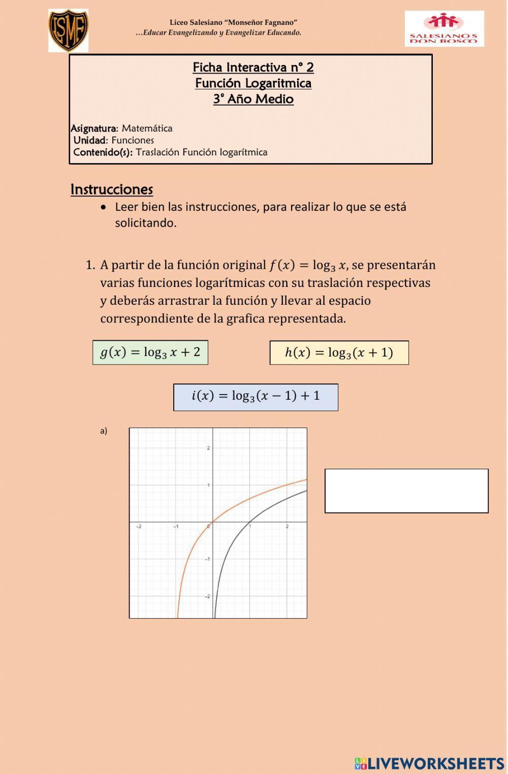 Función logarítmica
