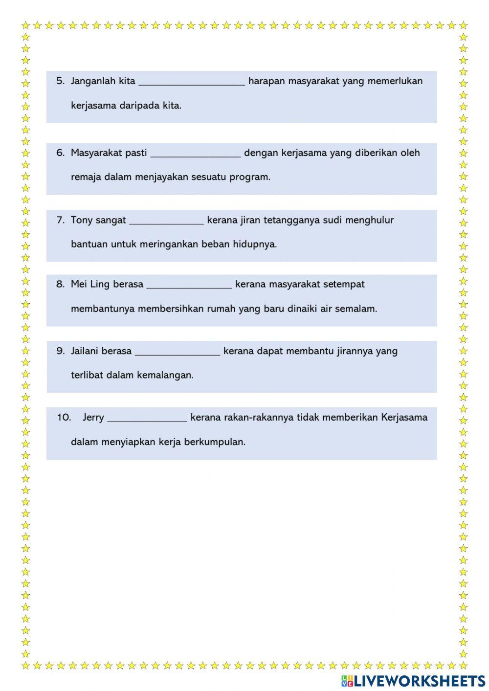 Amalan Kerjasama, Kebaikan Bersama.