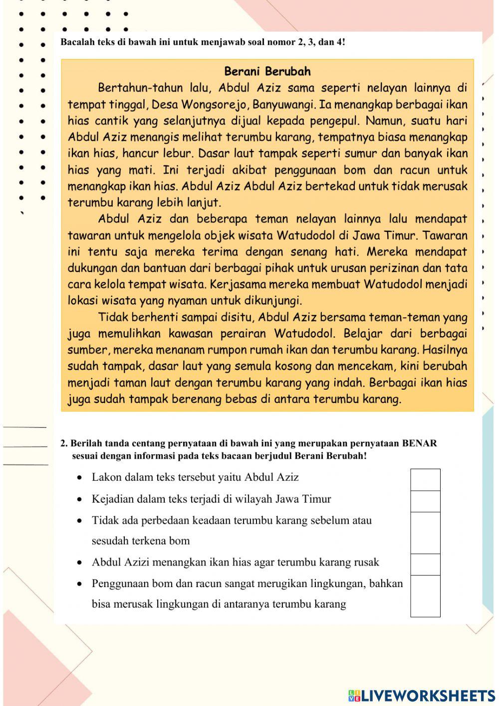 AKM Literasi Membaca 23 September 2021