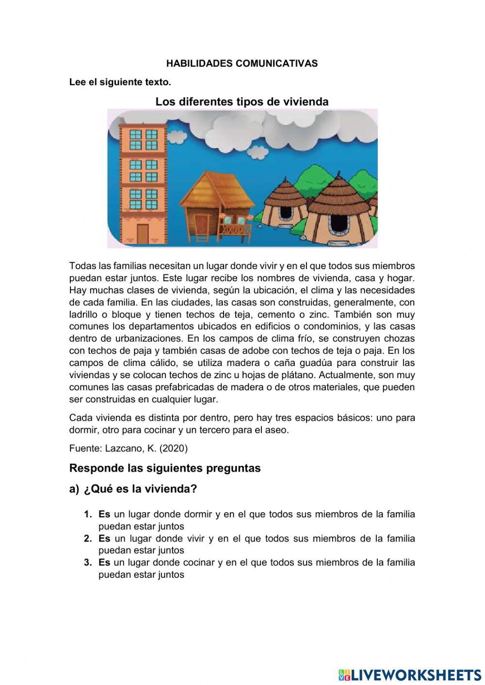 Tipos de vivienda