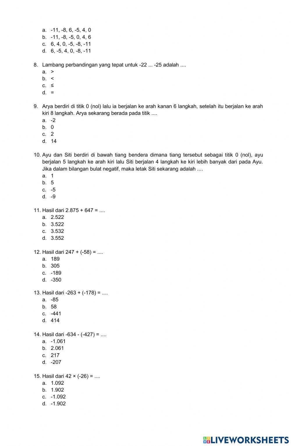 PTS Gasal 2021-2022 MATEMATIKA