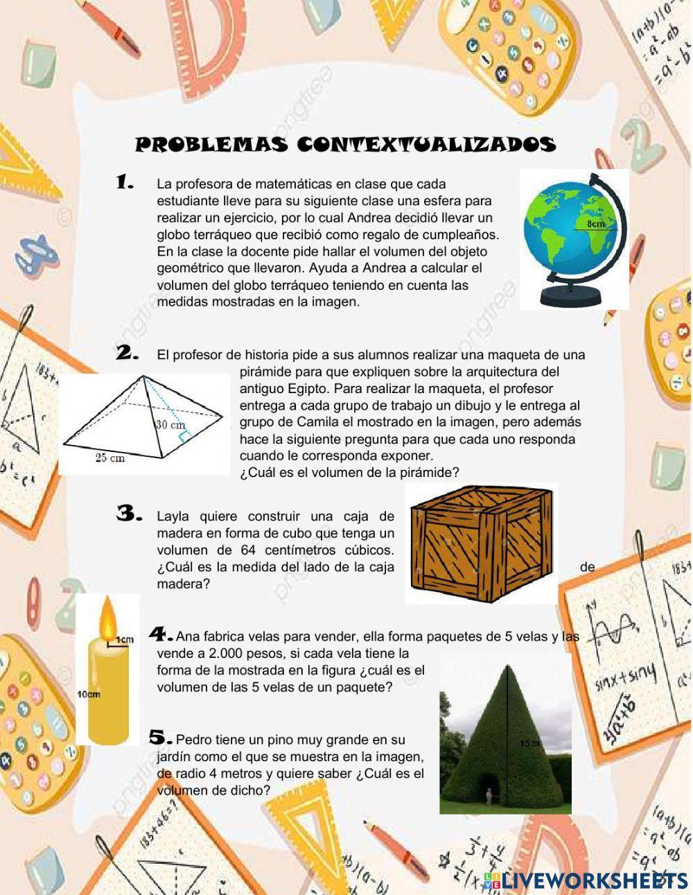 Problemas de volumen