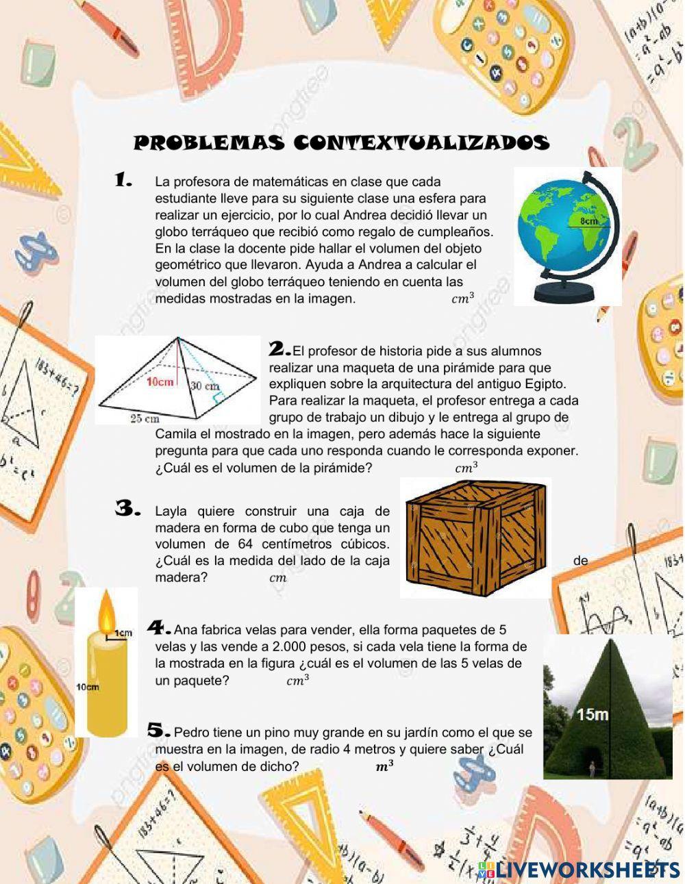 Problemas de volumen