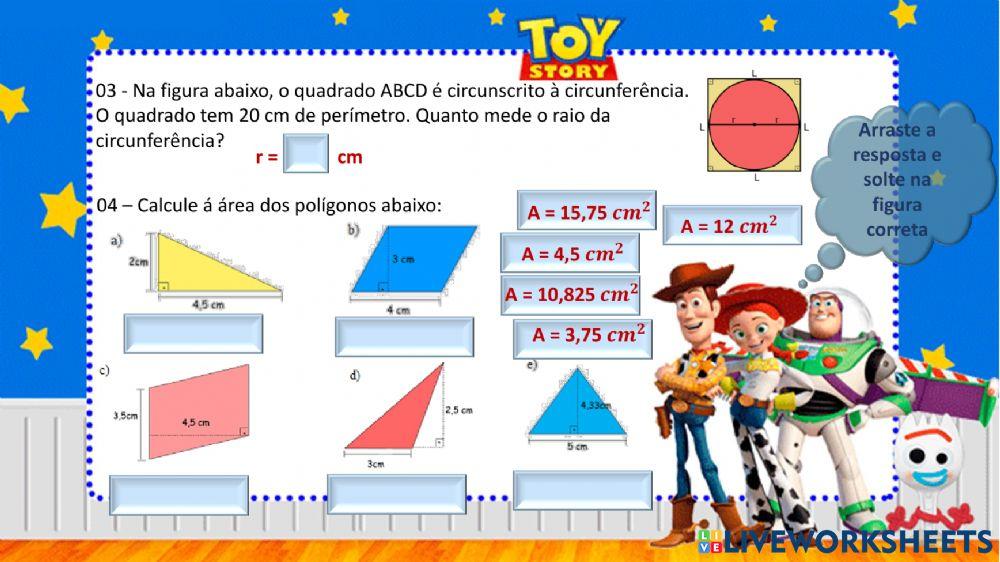 Círculo e polígono regular