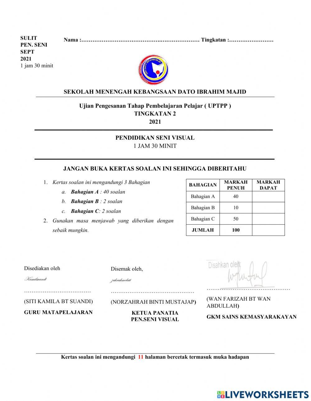 pendidikan seni visual ting 2