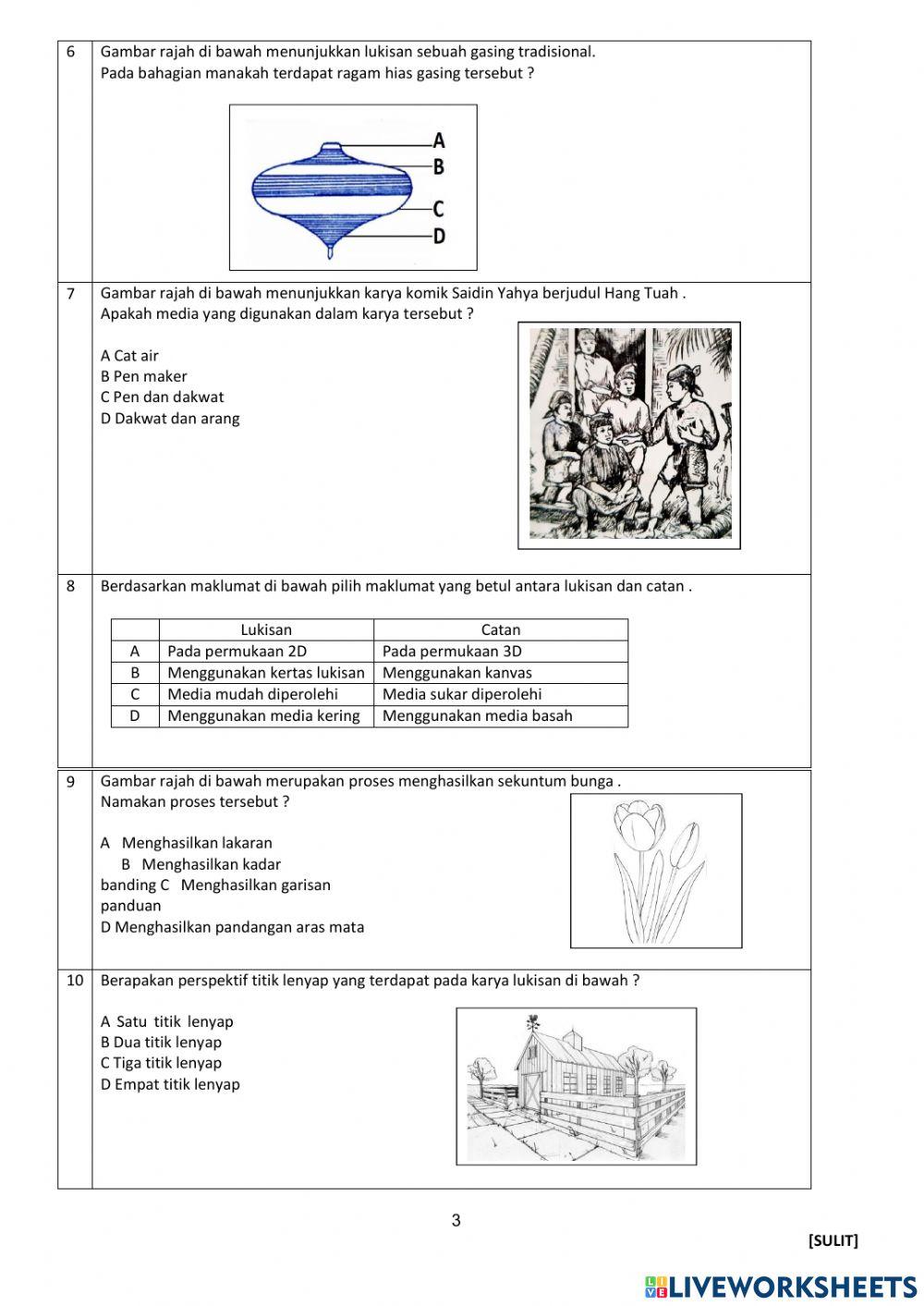 pendidikan seni visual ting 2