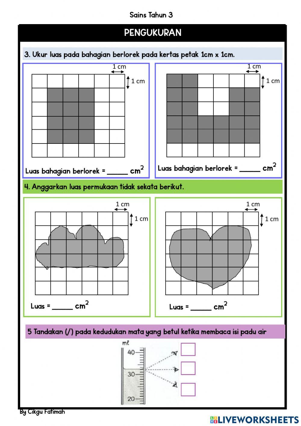 Sains tahun 3 (pengukuran)