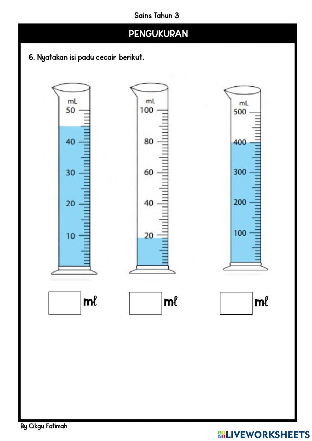 Sains tahun 3 (pengukuran)