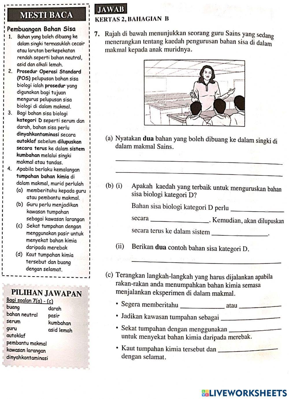 Bab 1 Langkah keselamatan di makmal