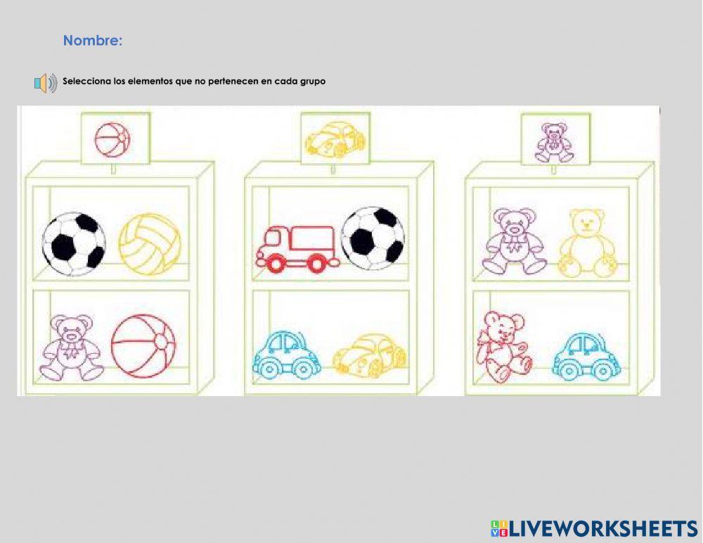 Conjunto pertenece y no pertenece.