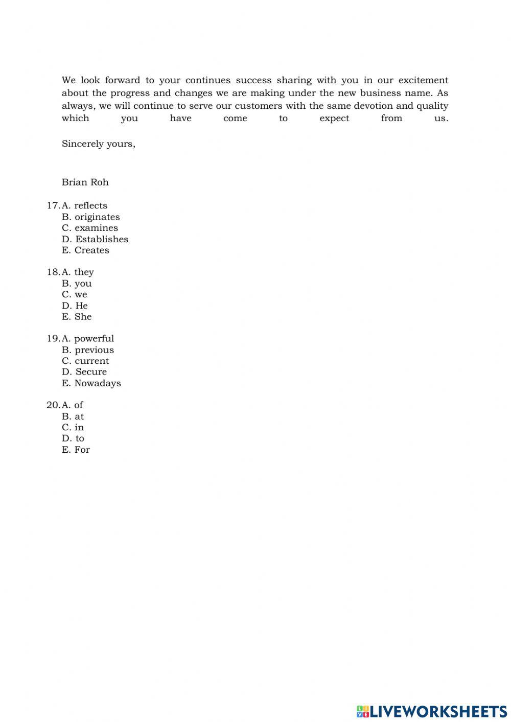 Pts xii bahasa inngris 2021