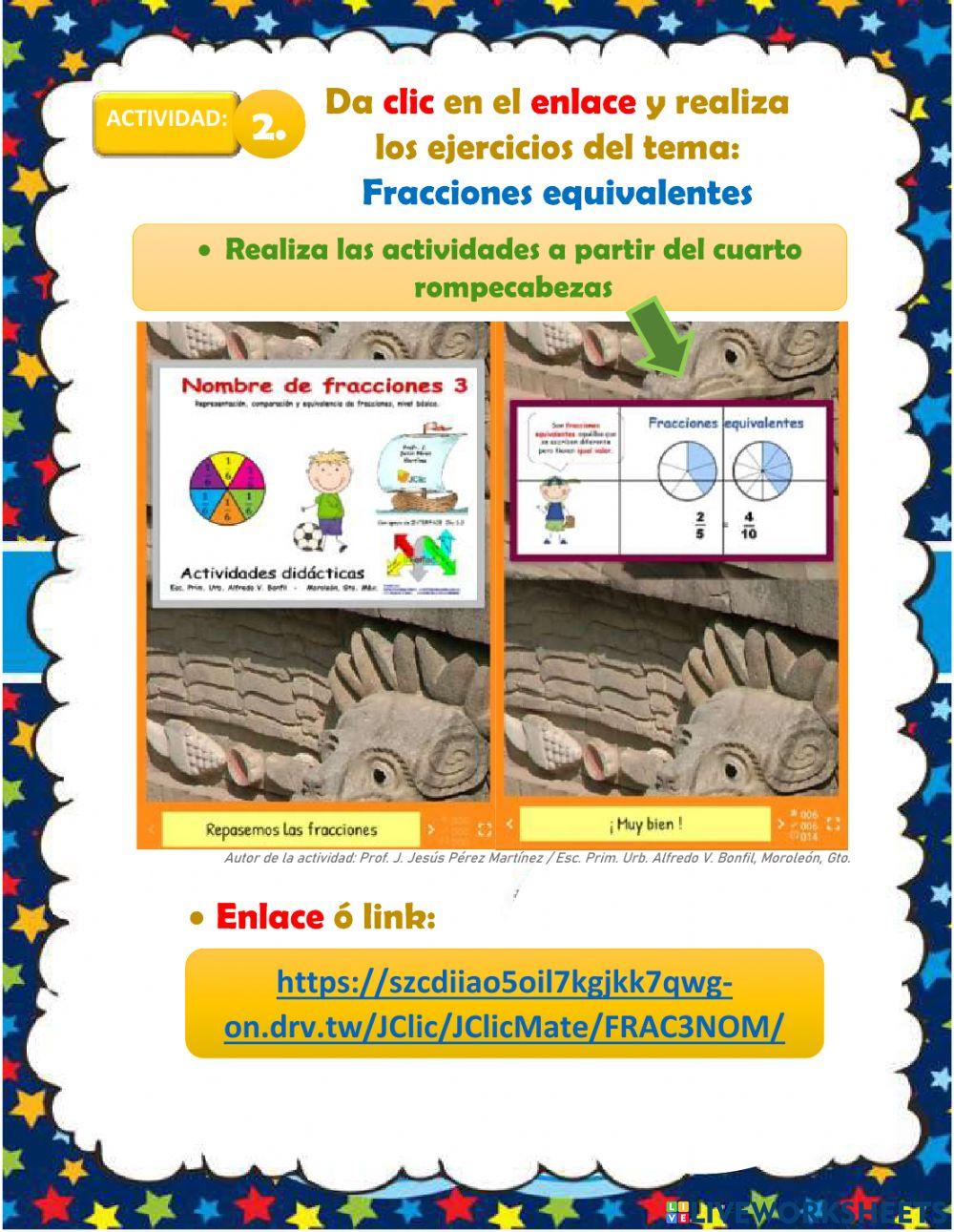 Fracciones equivalentes