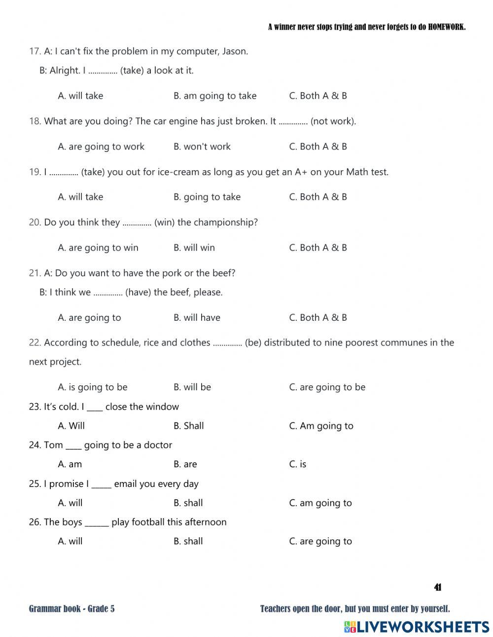 Grade5-Grammarbook-Will-Begoingto-GrammarPractice