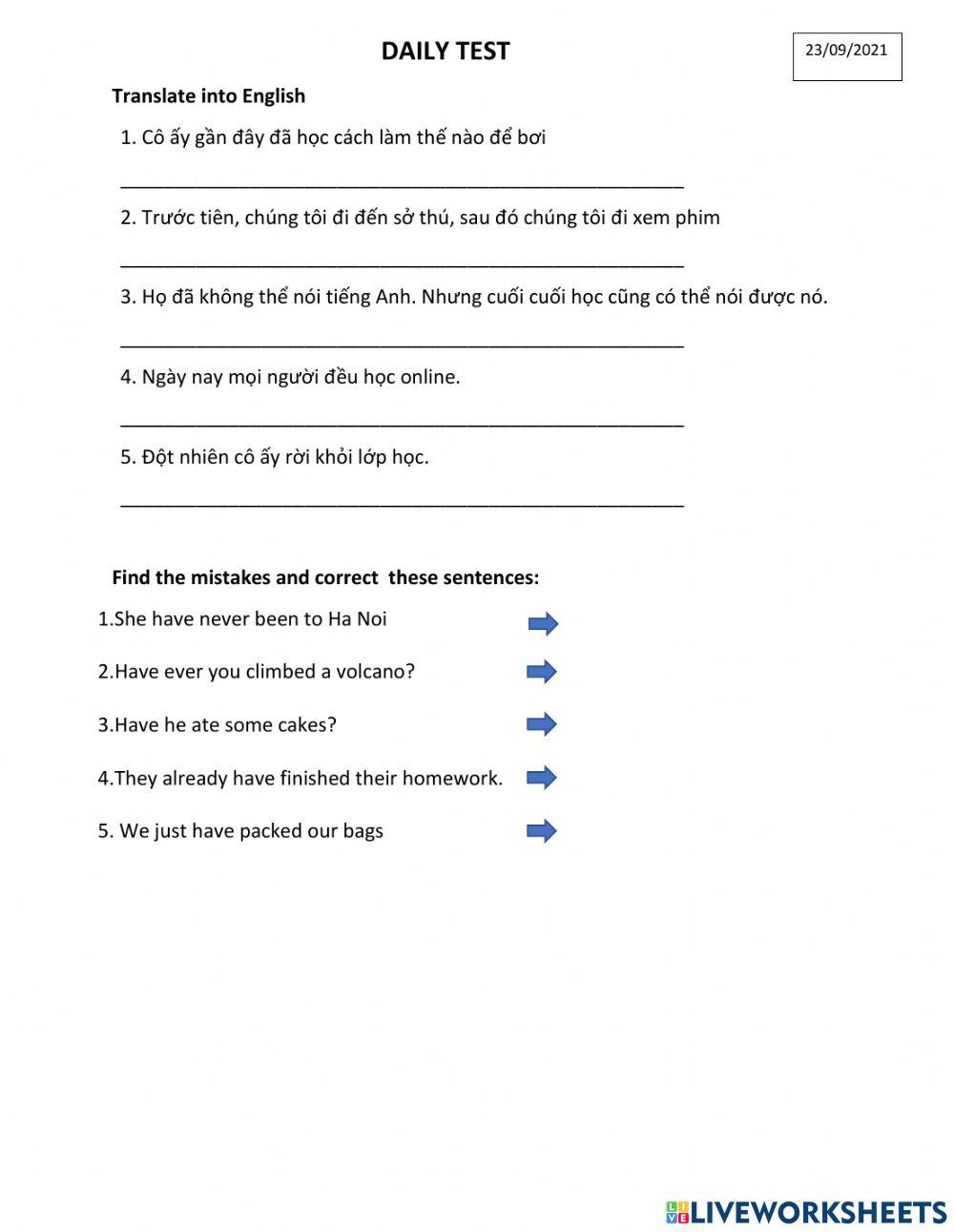 Translate Vietnamese into English