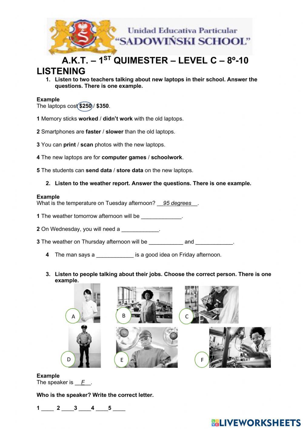 AKT-1ST QUIMESTER -ENGLISH 