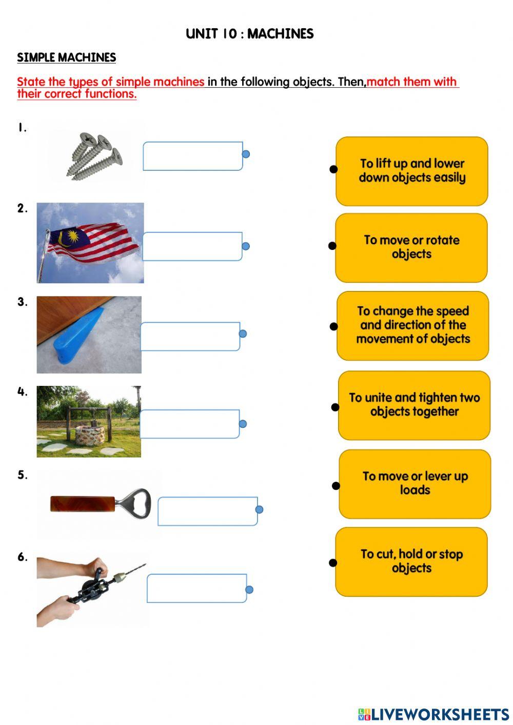 Simple machines year 4