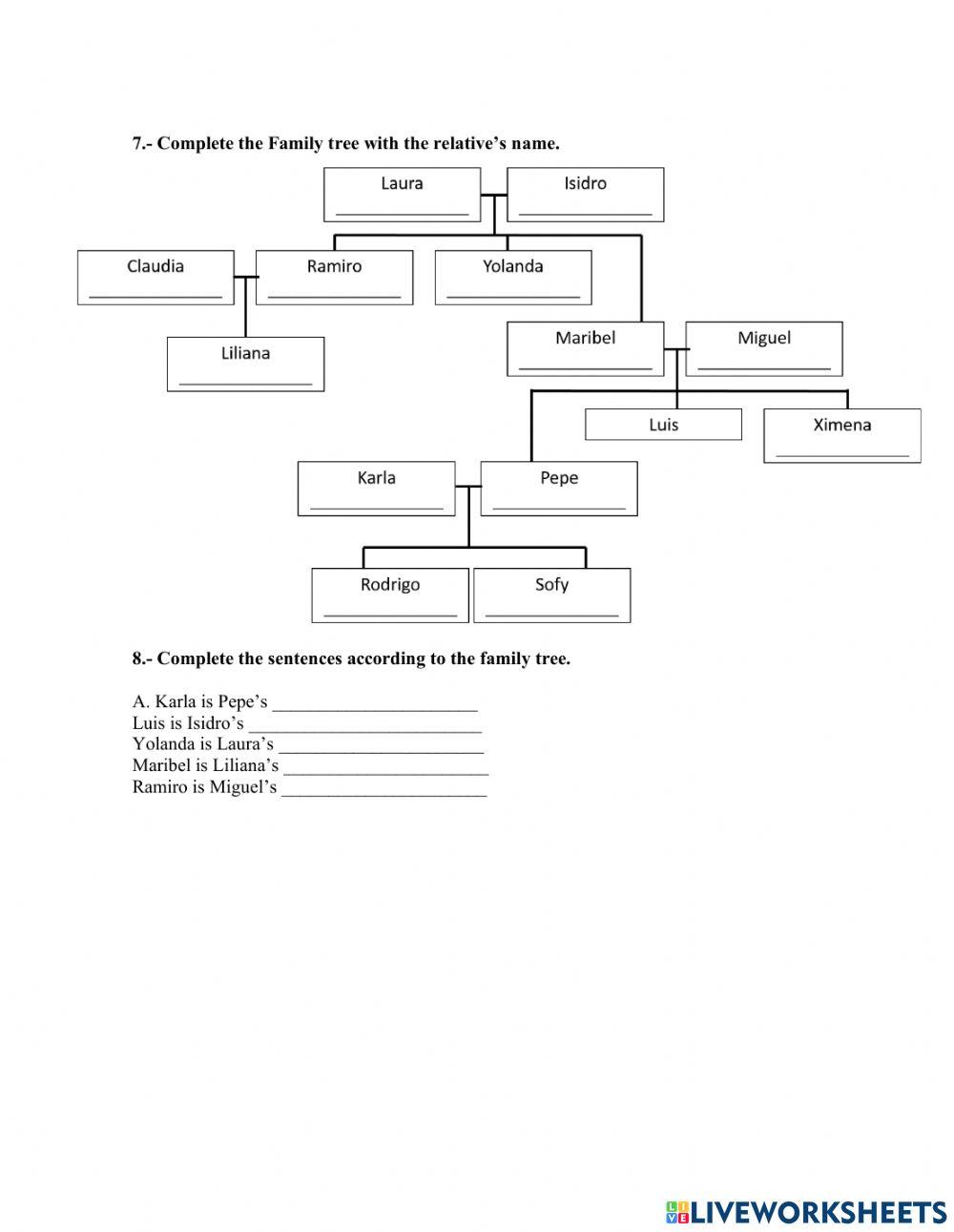 Test English 1st period