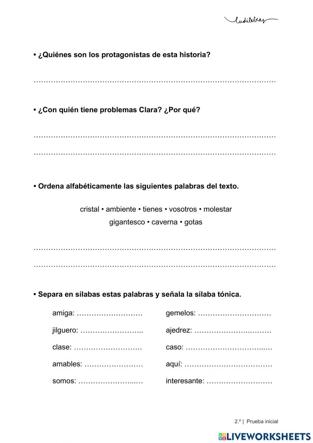 Prueba de LUDILETRAS