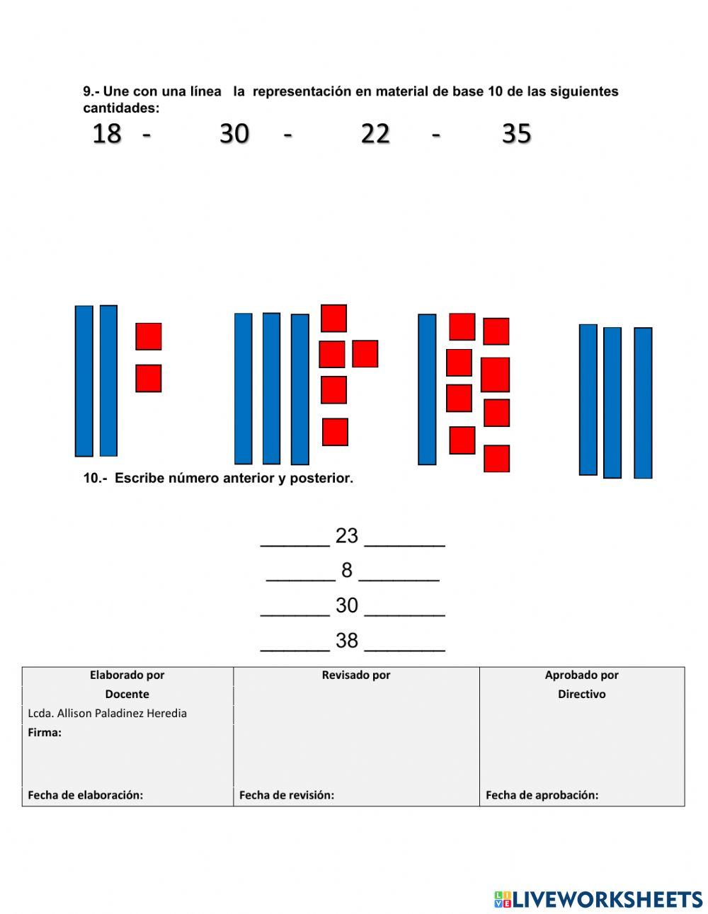 Evaluación de Lengua y Matemática para 2do grado