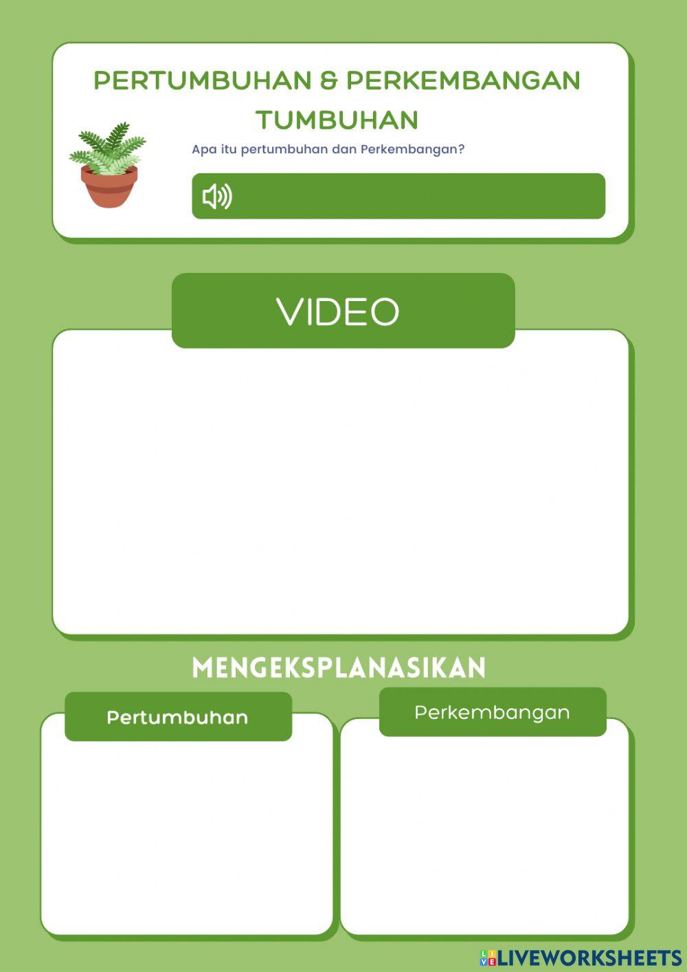 E-LKPD Pertumbuhan dan Perkembangan