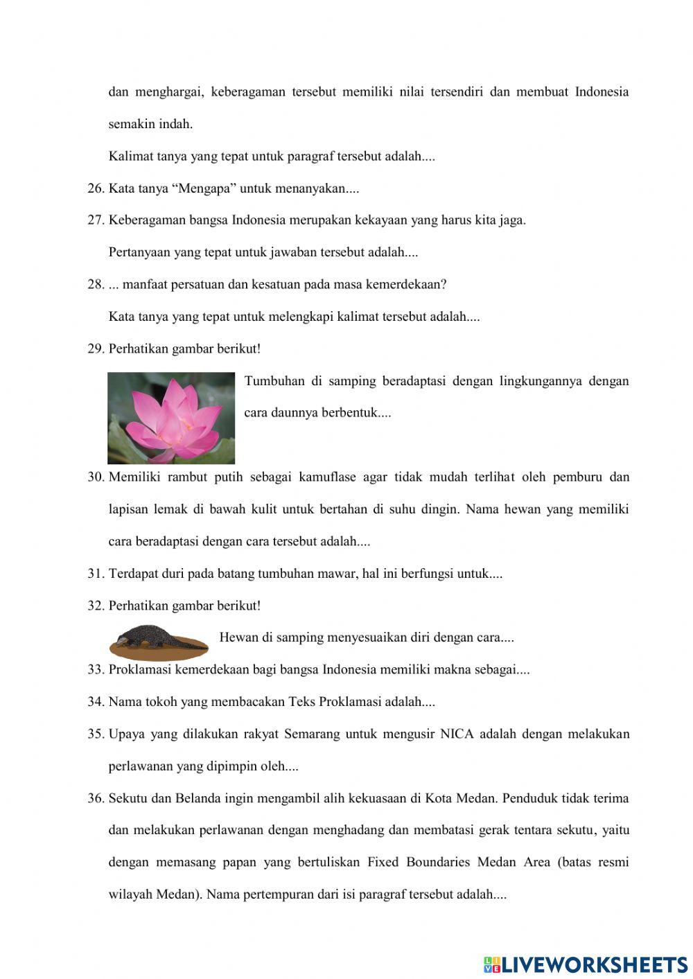 Penilaian Tengah Semester 1 thn 2021-2022