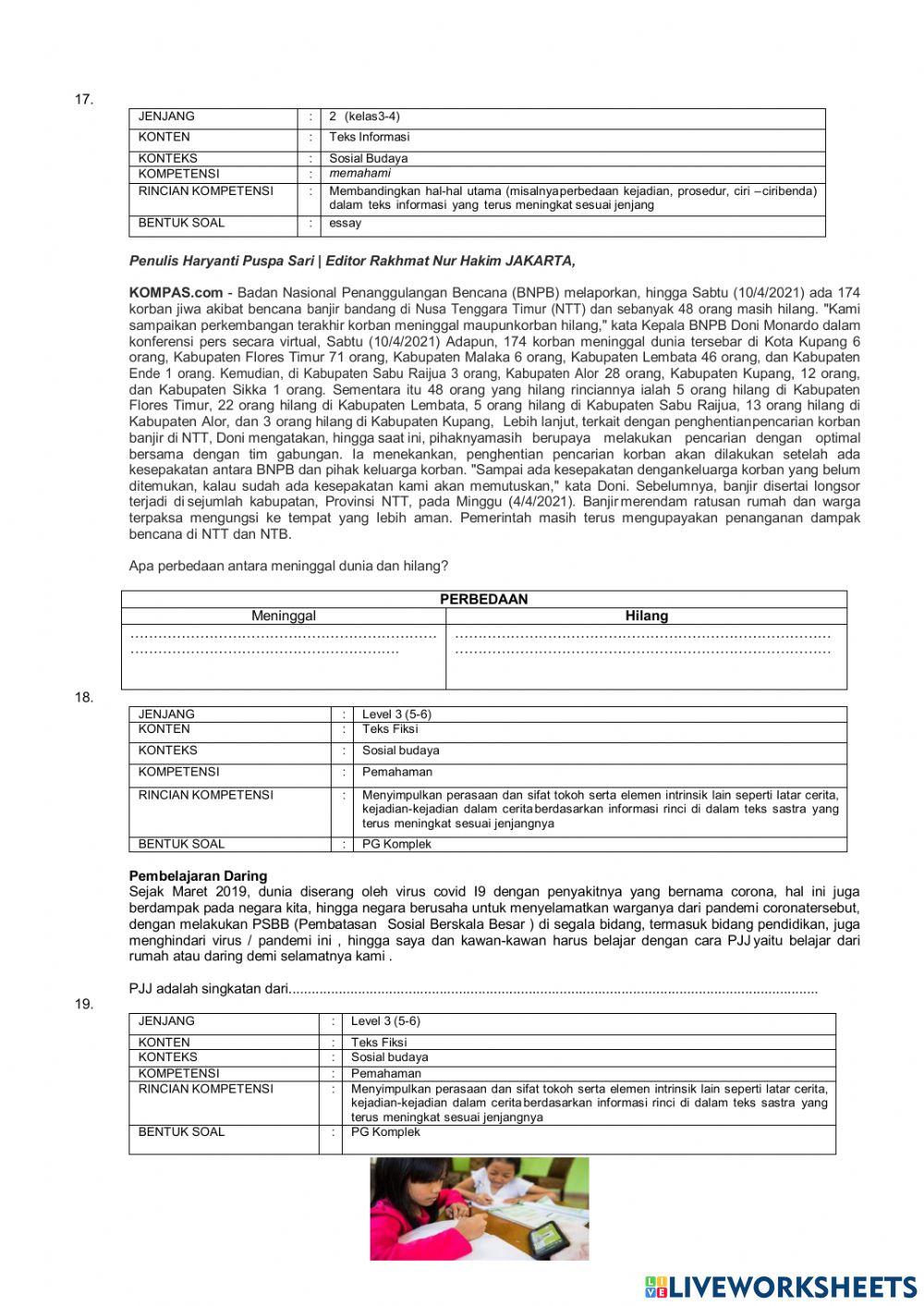 AKM-Literasi Paket B (11-20)