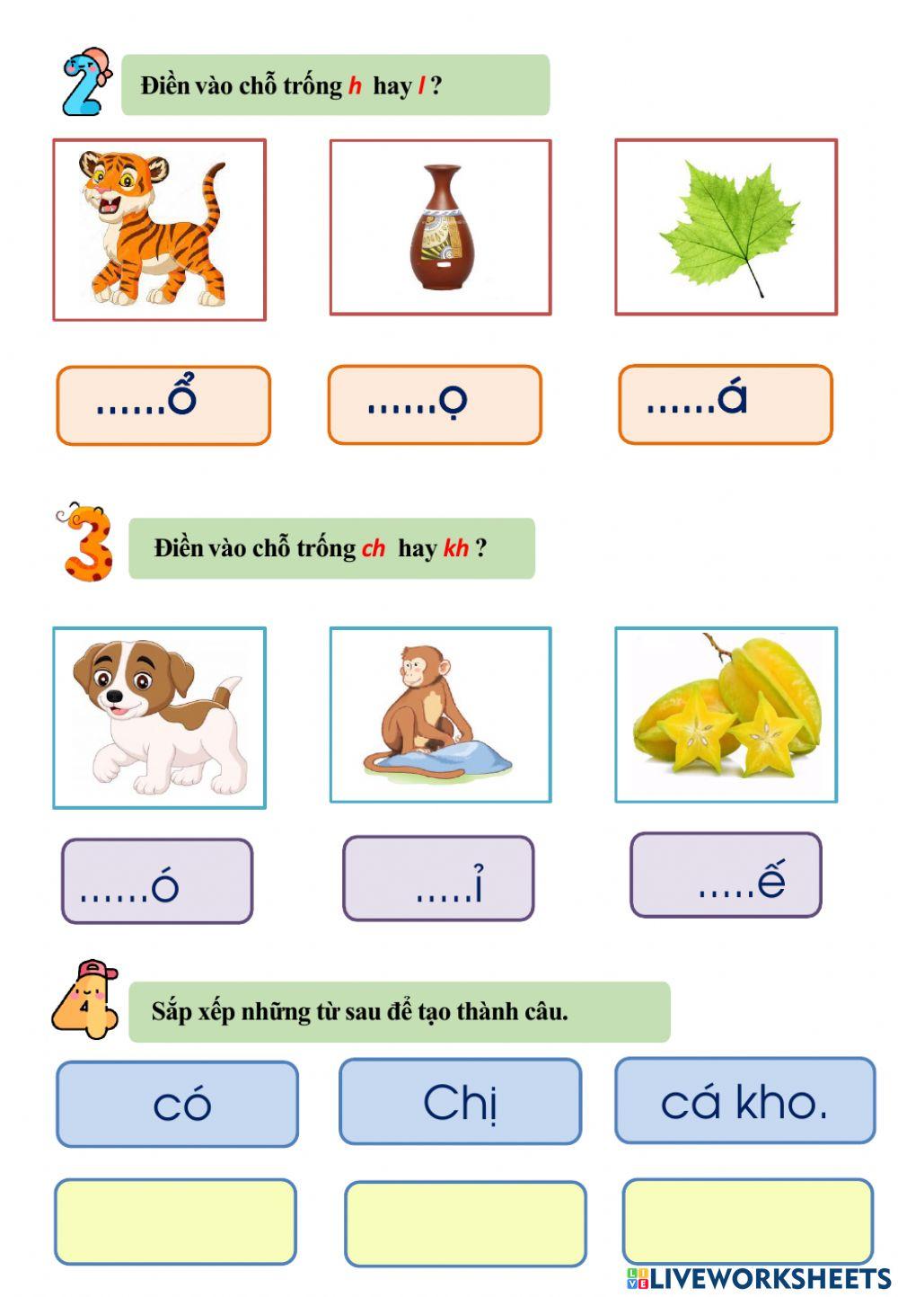 Ôn tập Tiếng Việt - Bài 14