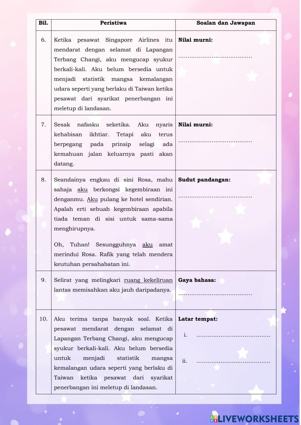  LATIHAN 2 PDPR KMK T5 RINDU SEORANG RAFIK