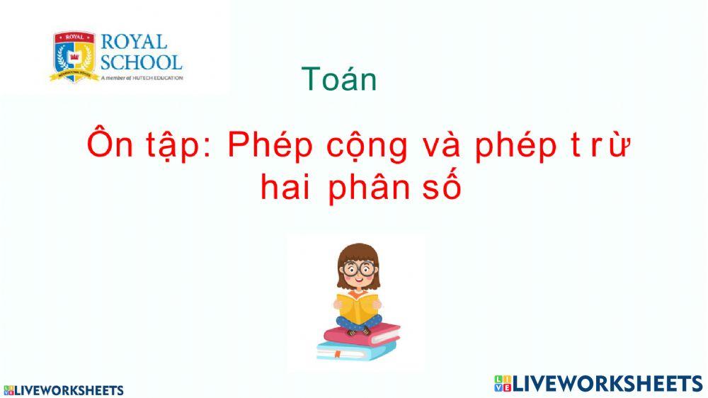 Ôn tập phép cộng, phép trừ