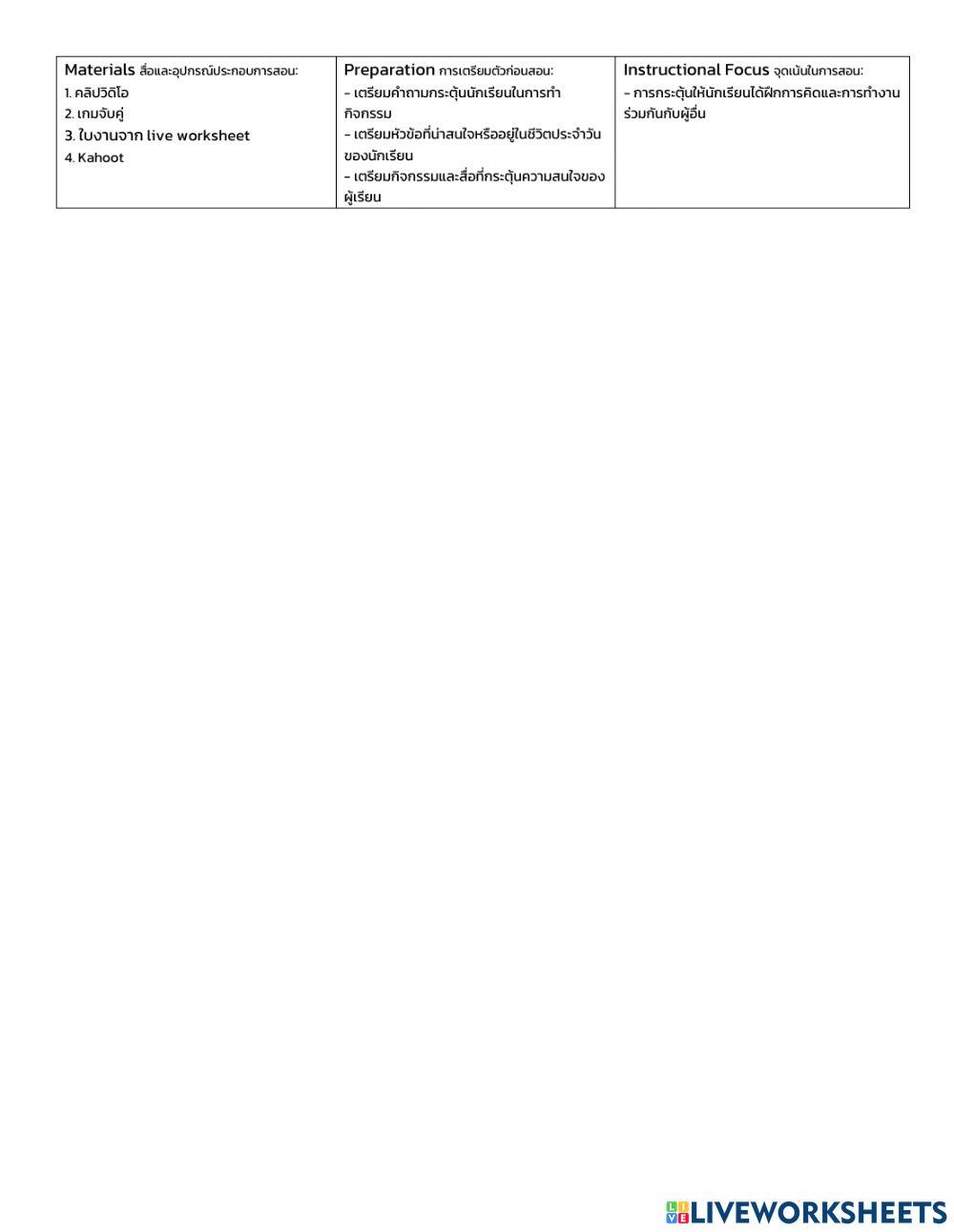 Active learning plan