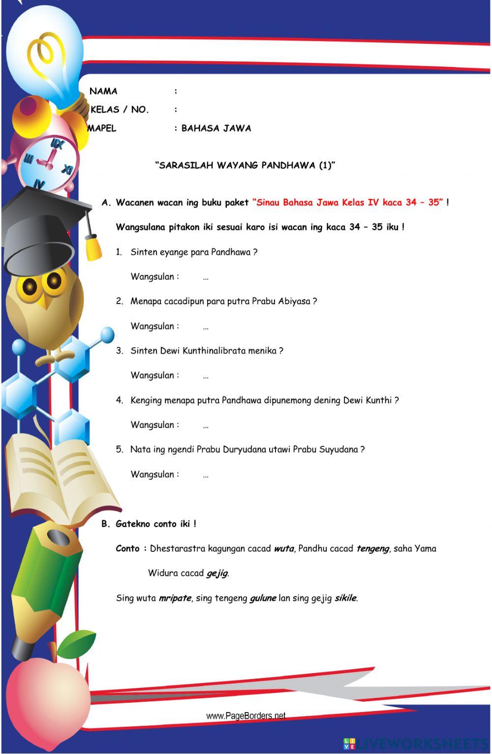 LKPD B.Jawa-Sarasilah Pandhawa (1)