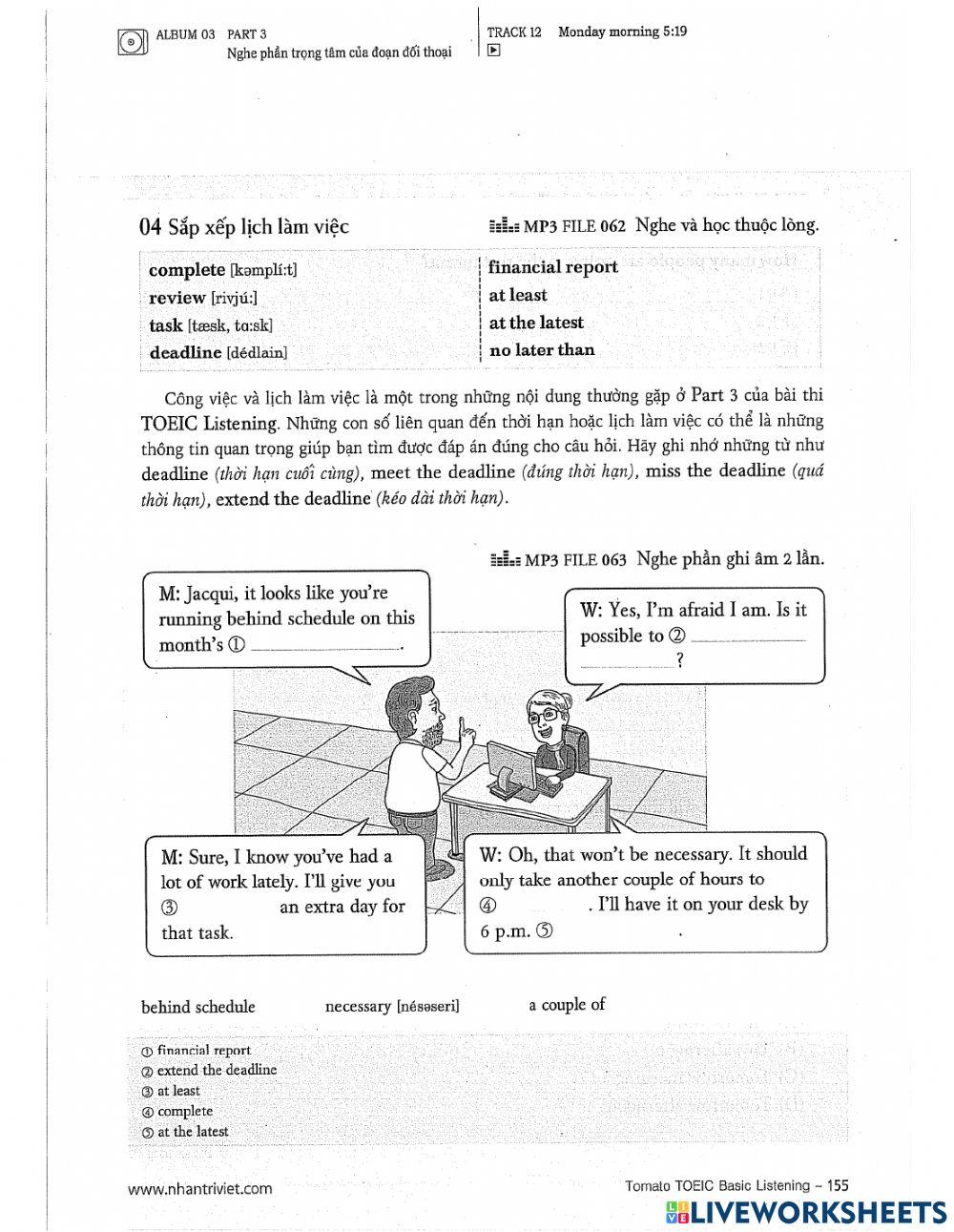 TOEIC listening practice