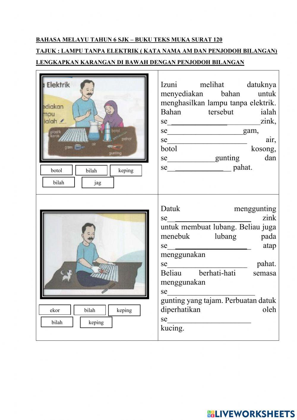 Lampu Tanpa Elektrik (Penjodoh Bilangan)