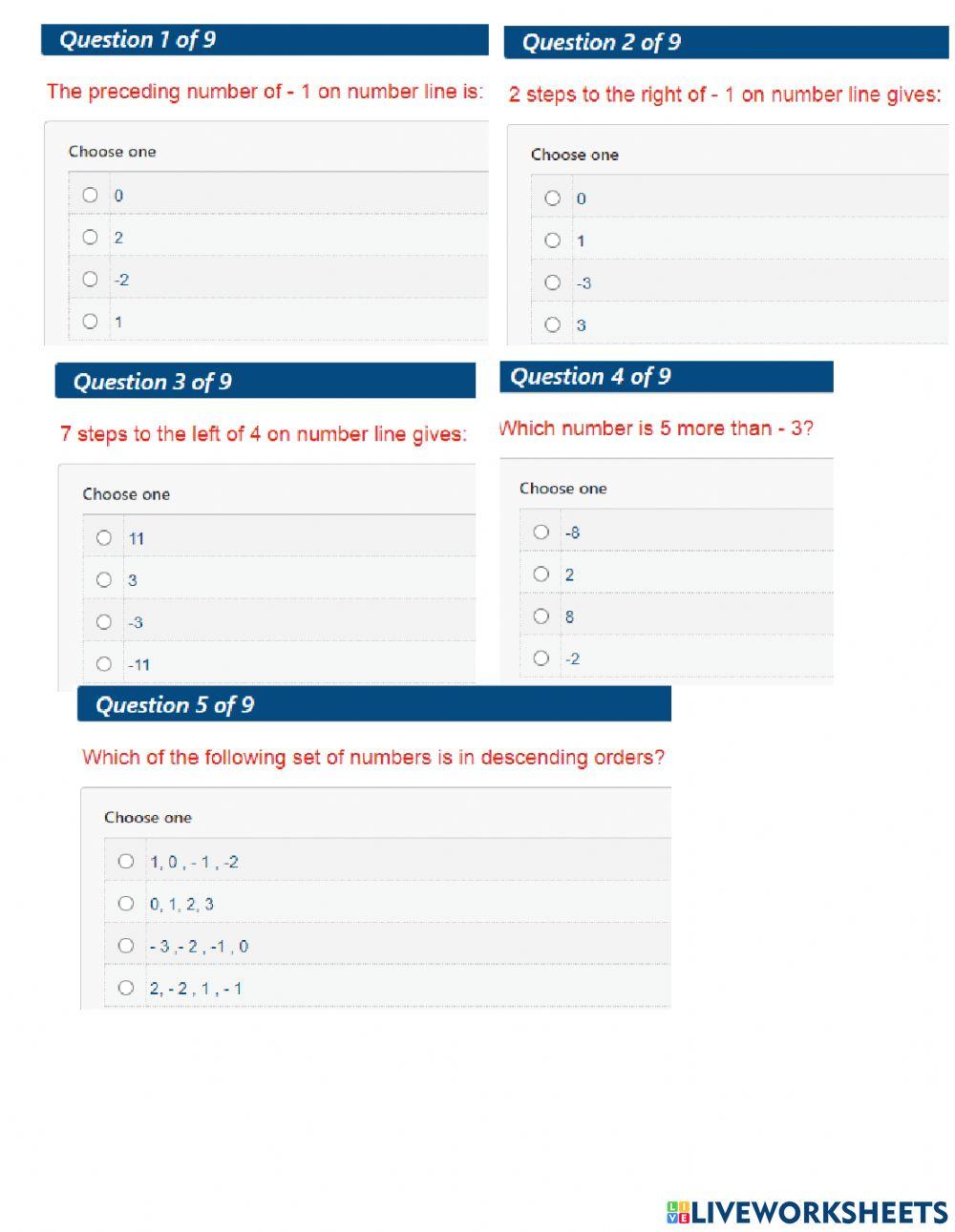 Integers