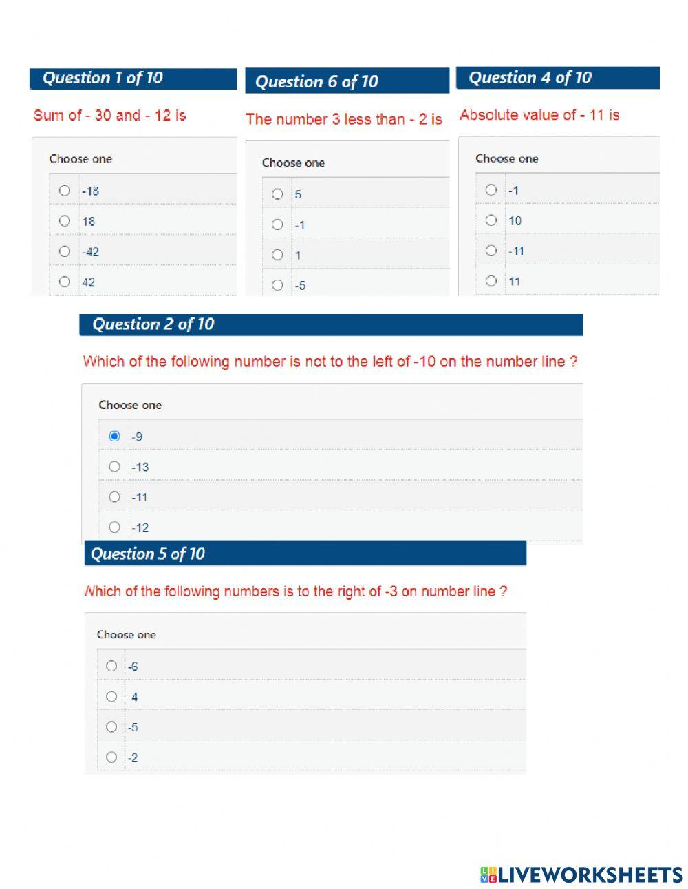 Integers