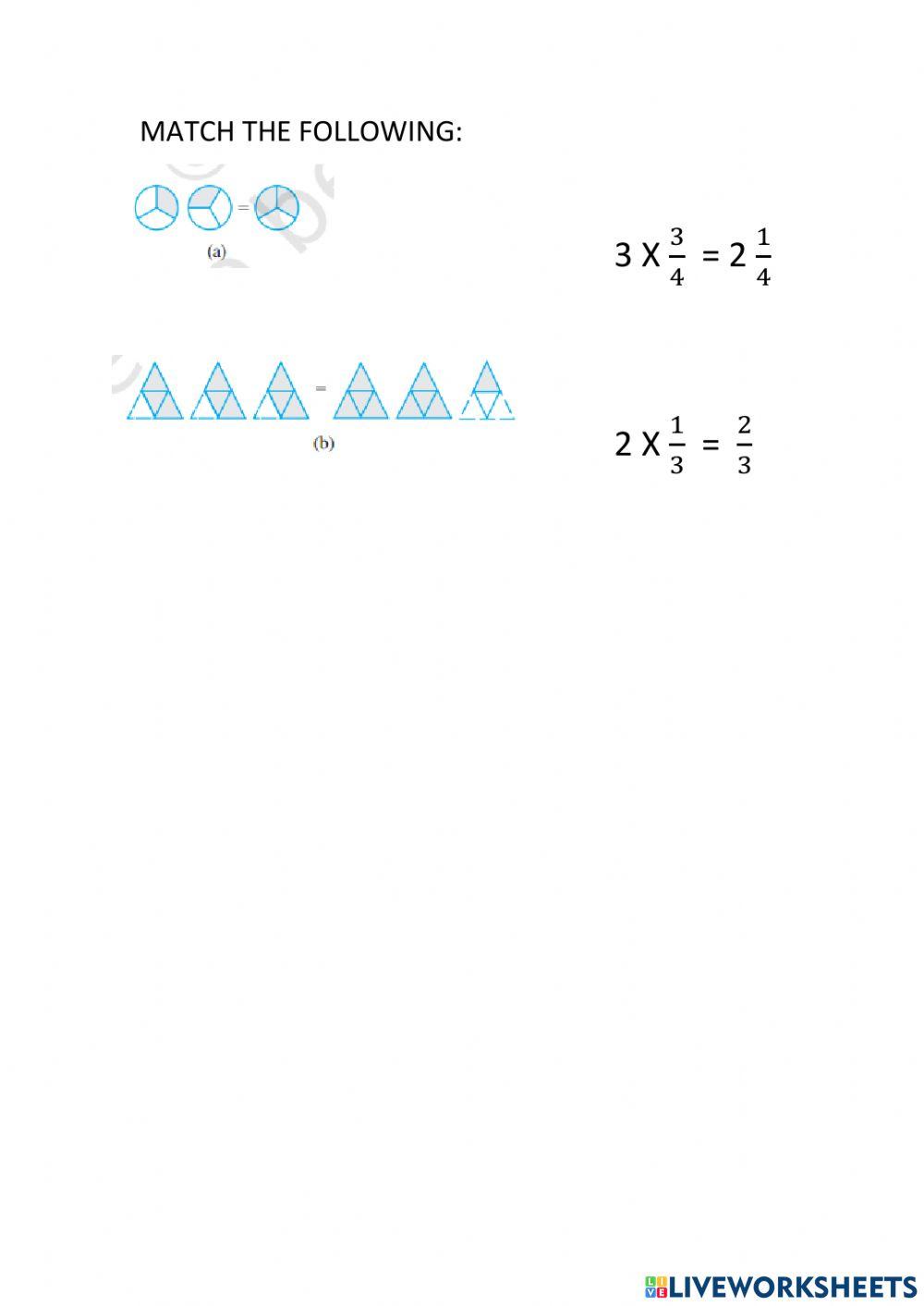 Multiplication of fractions