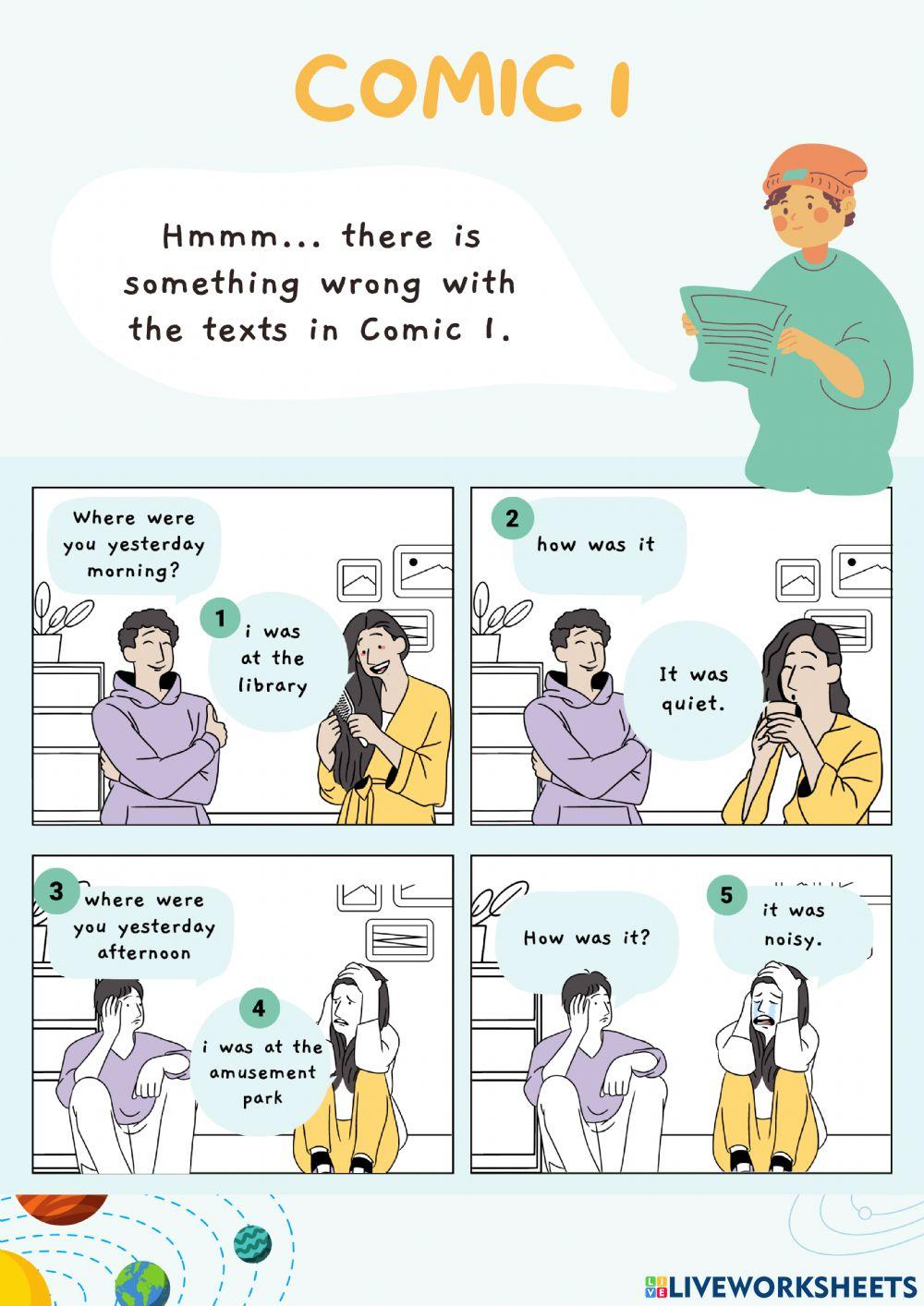 TOPIC 8: Where were You Yesterday?