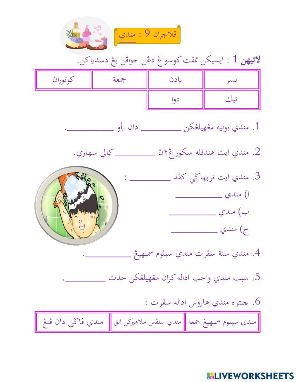 Mandi dan Bahagian Mandi