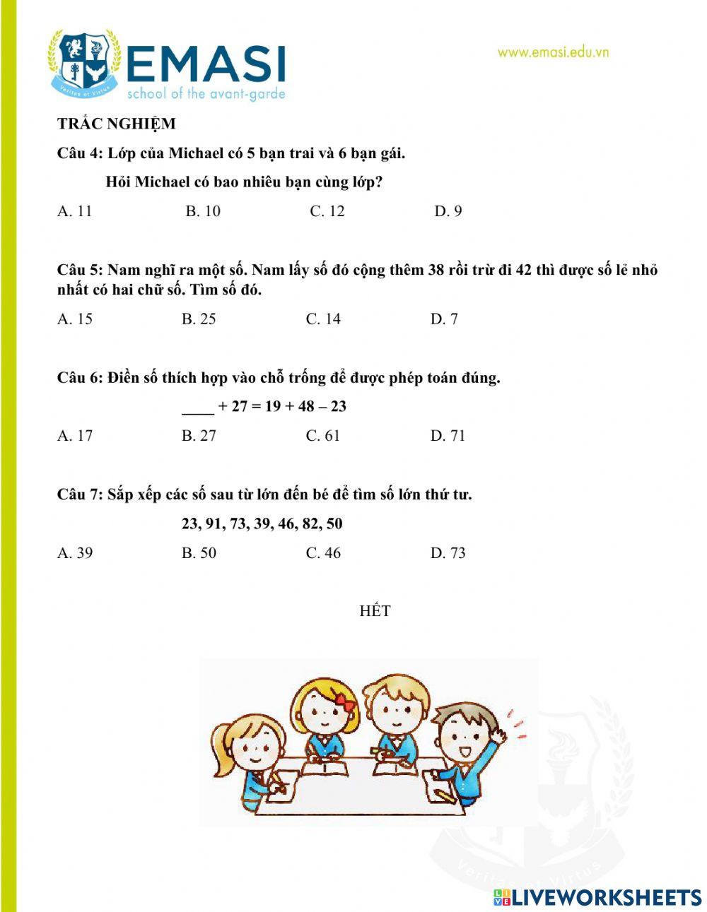 TOÁN TƯ DUY TUẦN 3 LỚP 2S