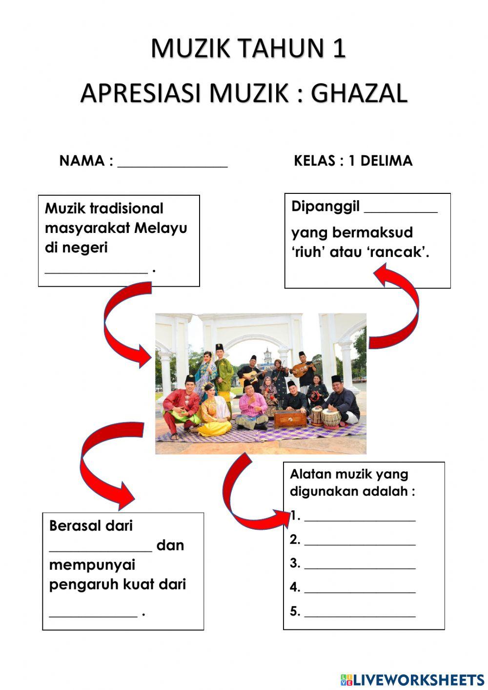 Muzik tahun 1 : GHAZAL