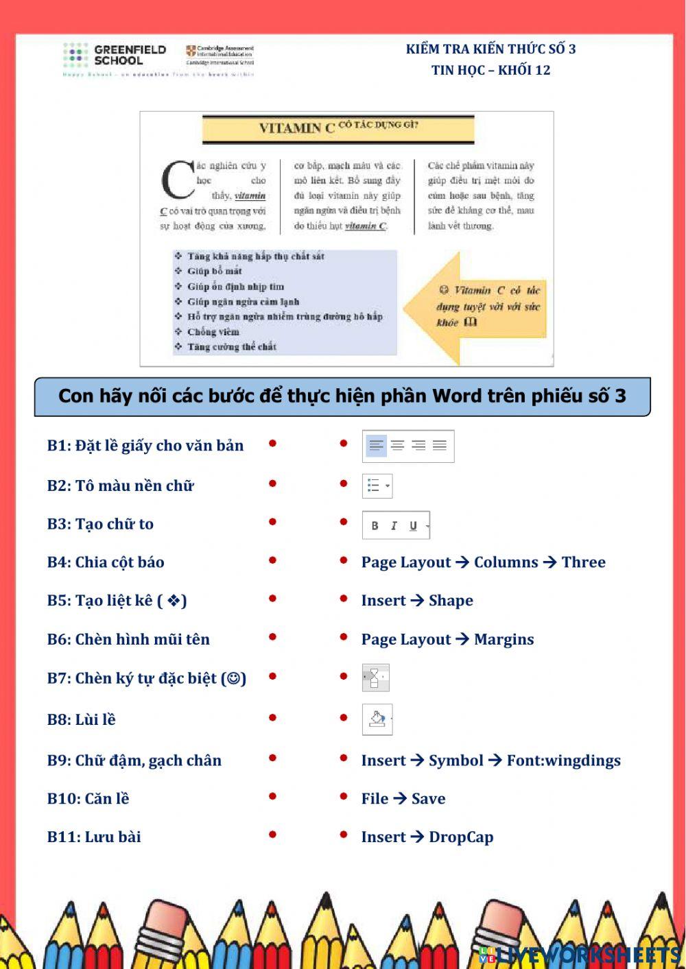 Tin học - Khối 12