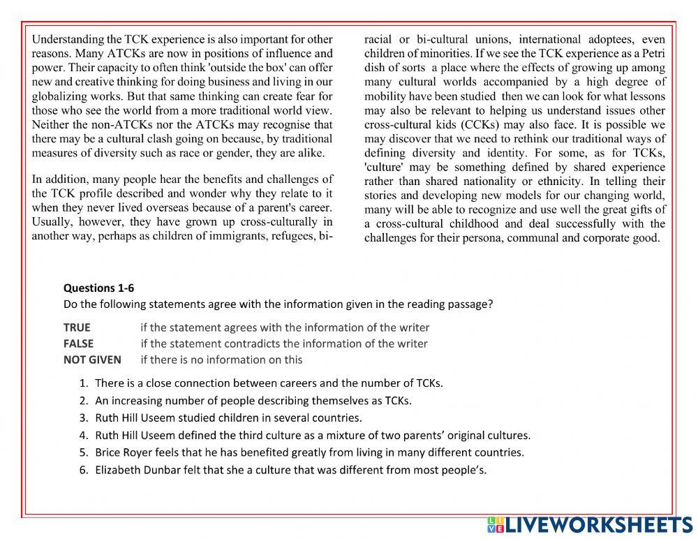 Complete ILETS 5-6 Unit 1 Reading WB