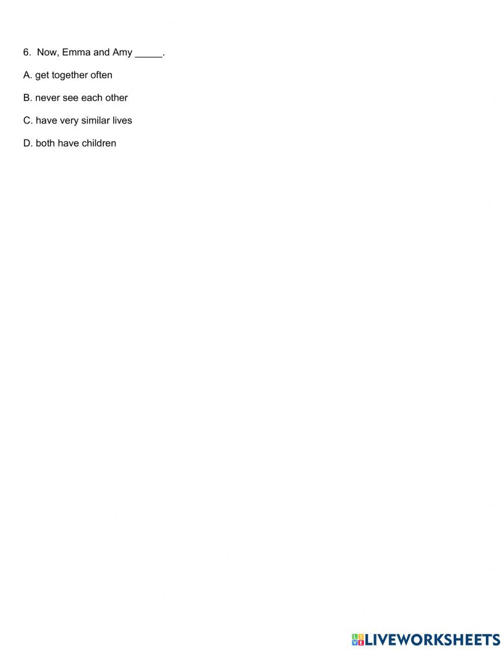 Listening quiz 2  - intensive 3