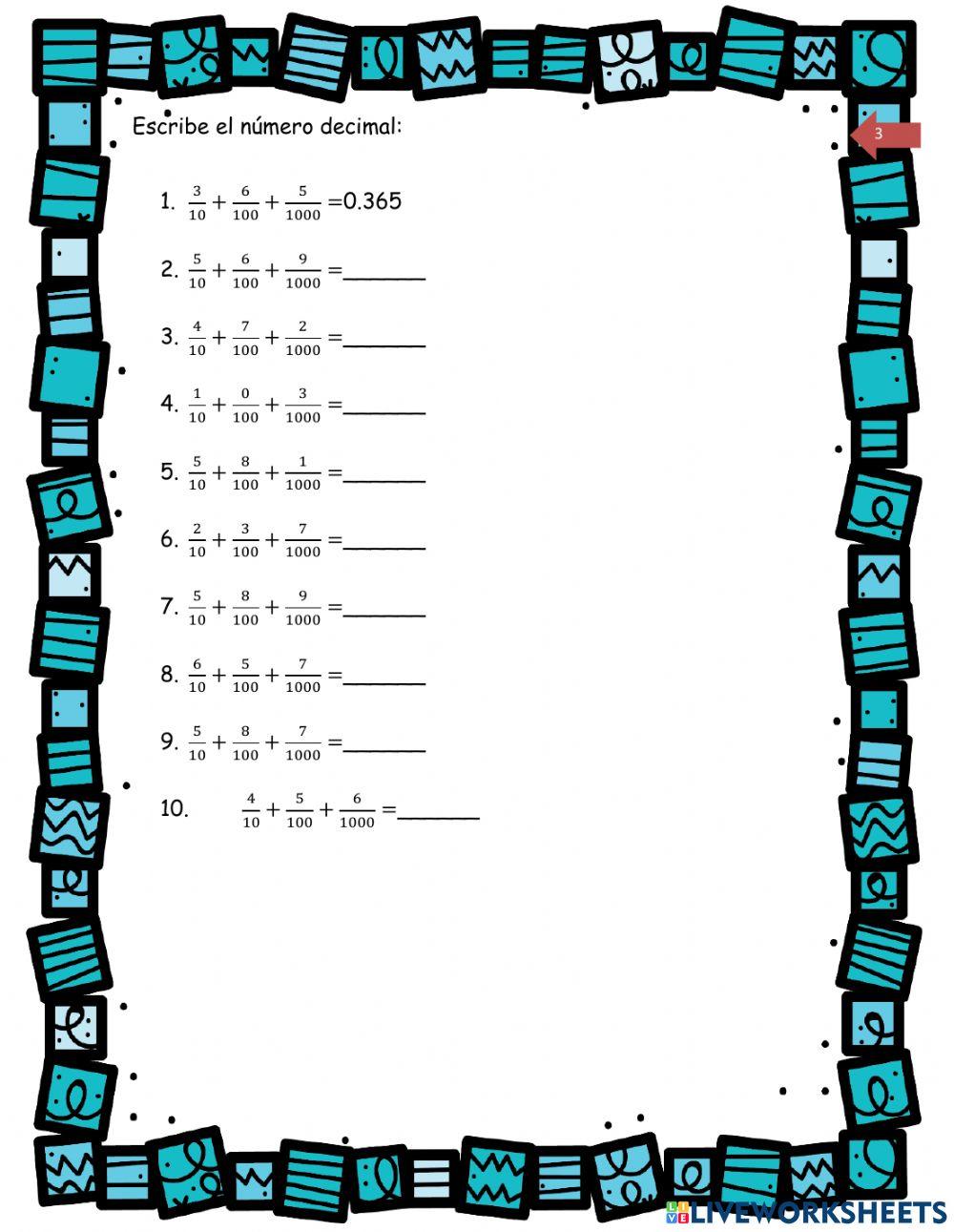 003-Escribe el número decimal