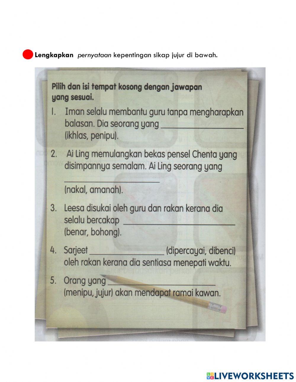 Kepentingan bersikap jujur terhadap warga sekolah