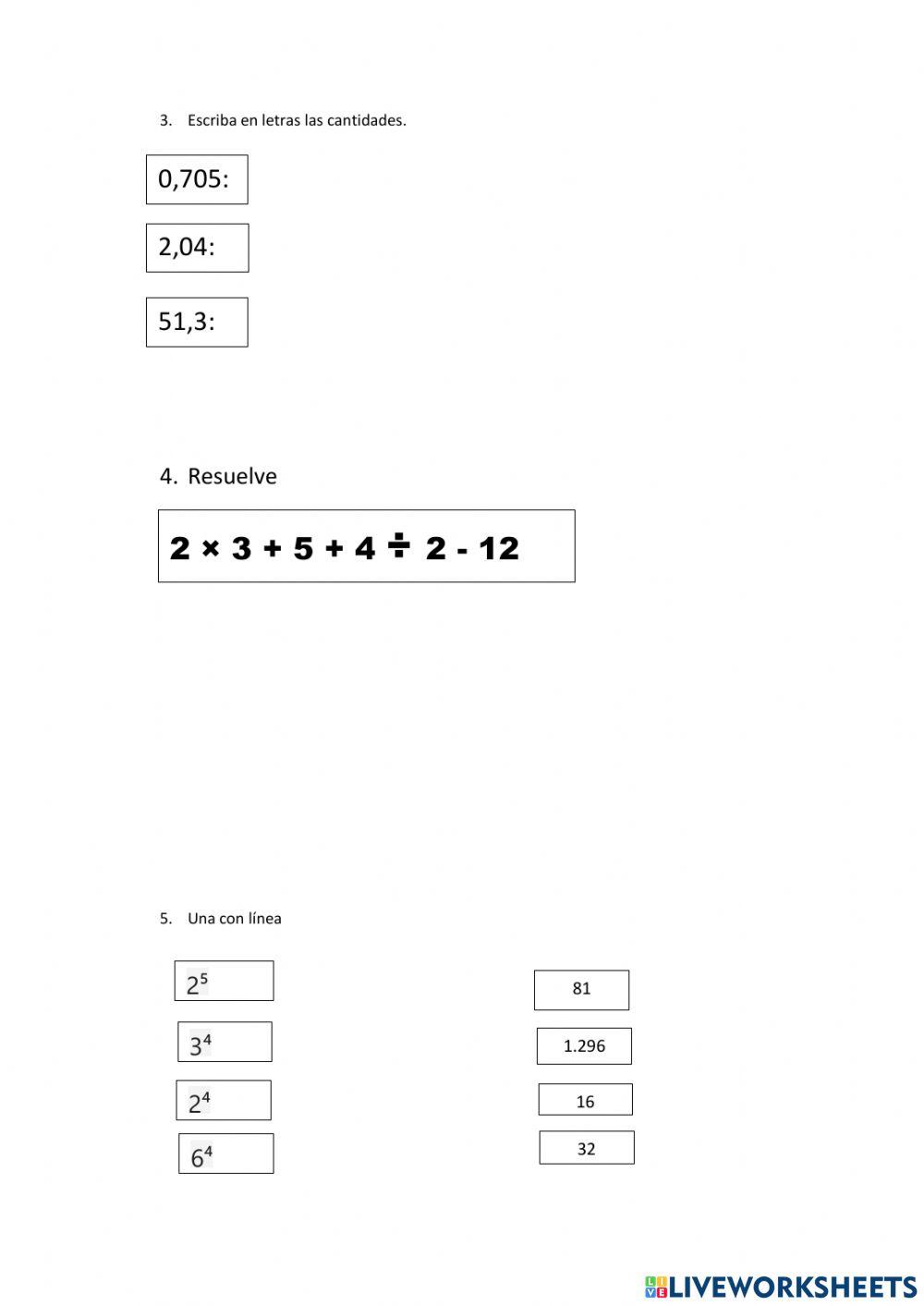 Evaluación quimestral